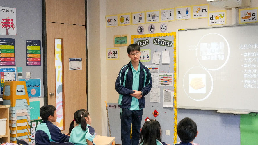 Grade 8 Students Share Cultural Heritage with Grade 1 - Bringing Folk Traditions